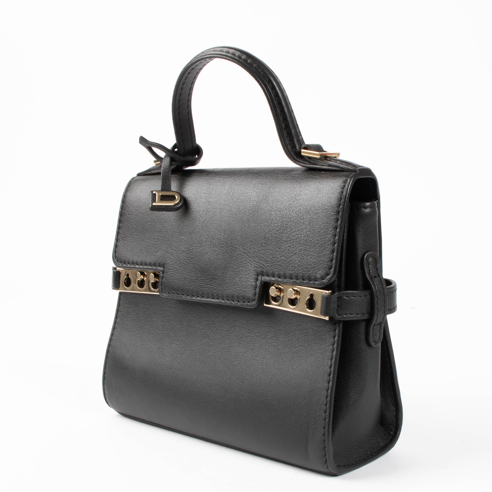 Delvaux Black Supple Calf Micro Tempête Bag