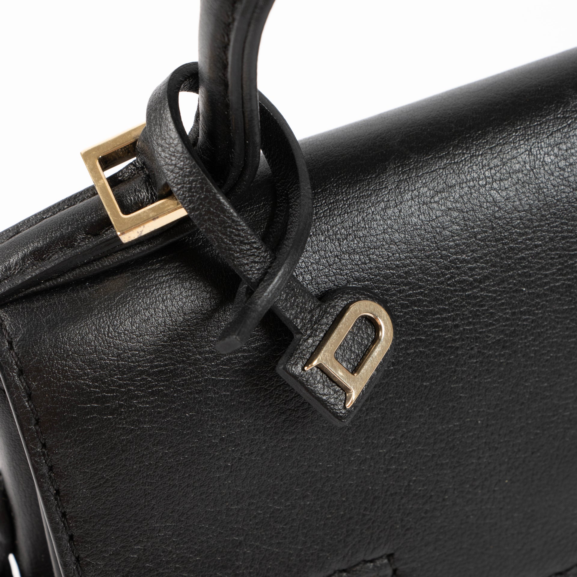 Delvaux Black Supple Calf Micro Tempête Bag