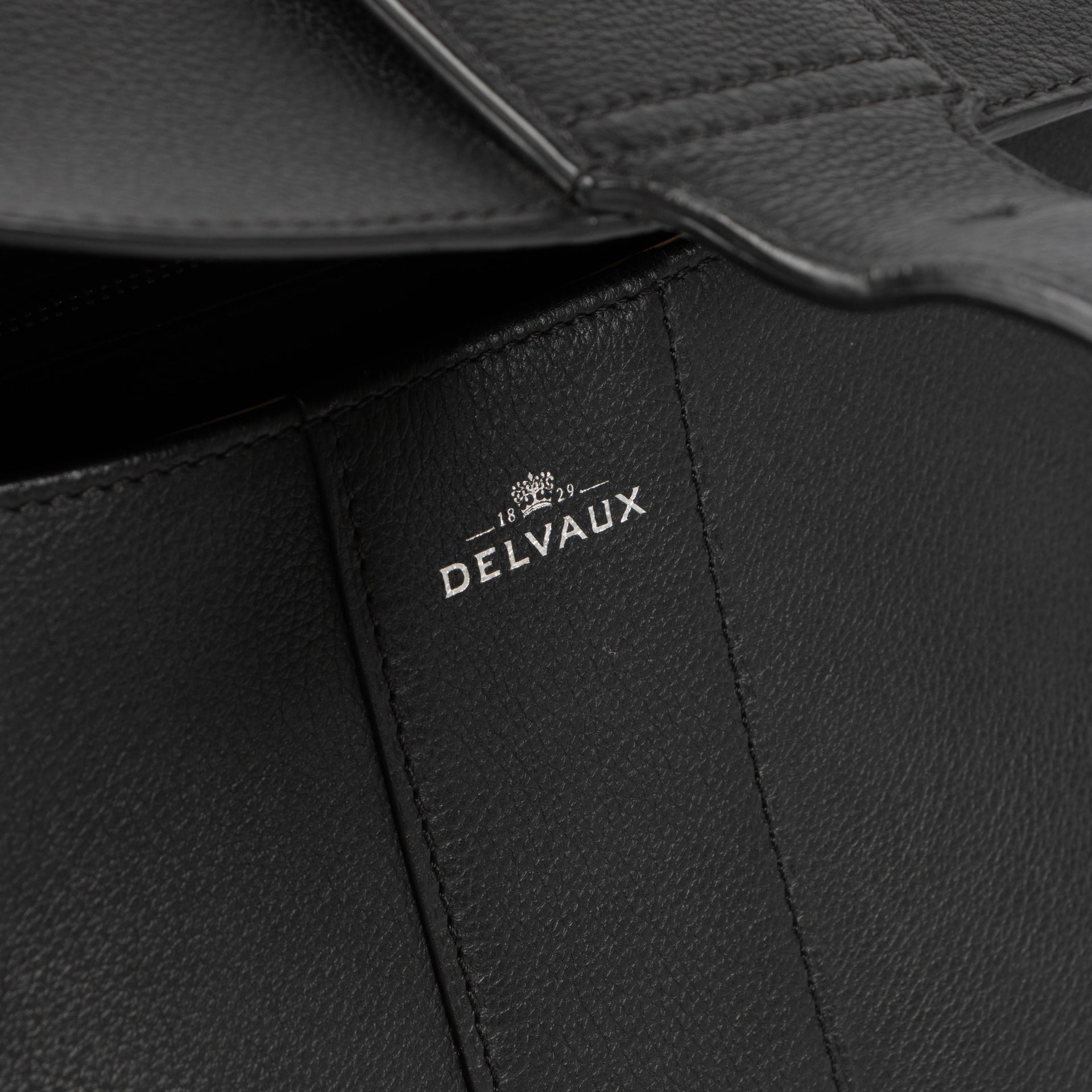Delvaux Black Sellier Brillant MM Bag