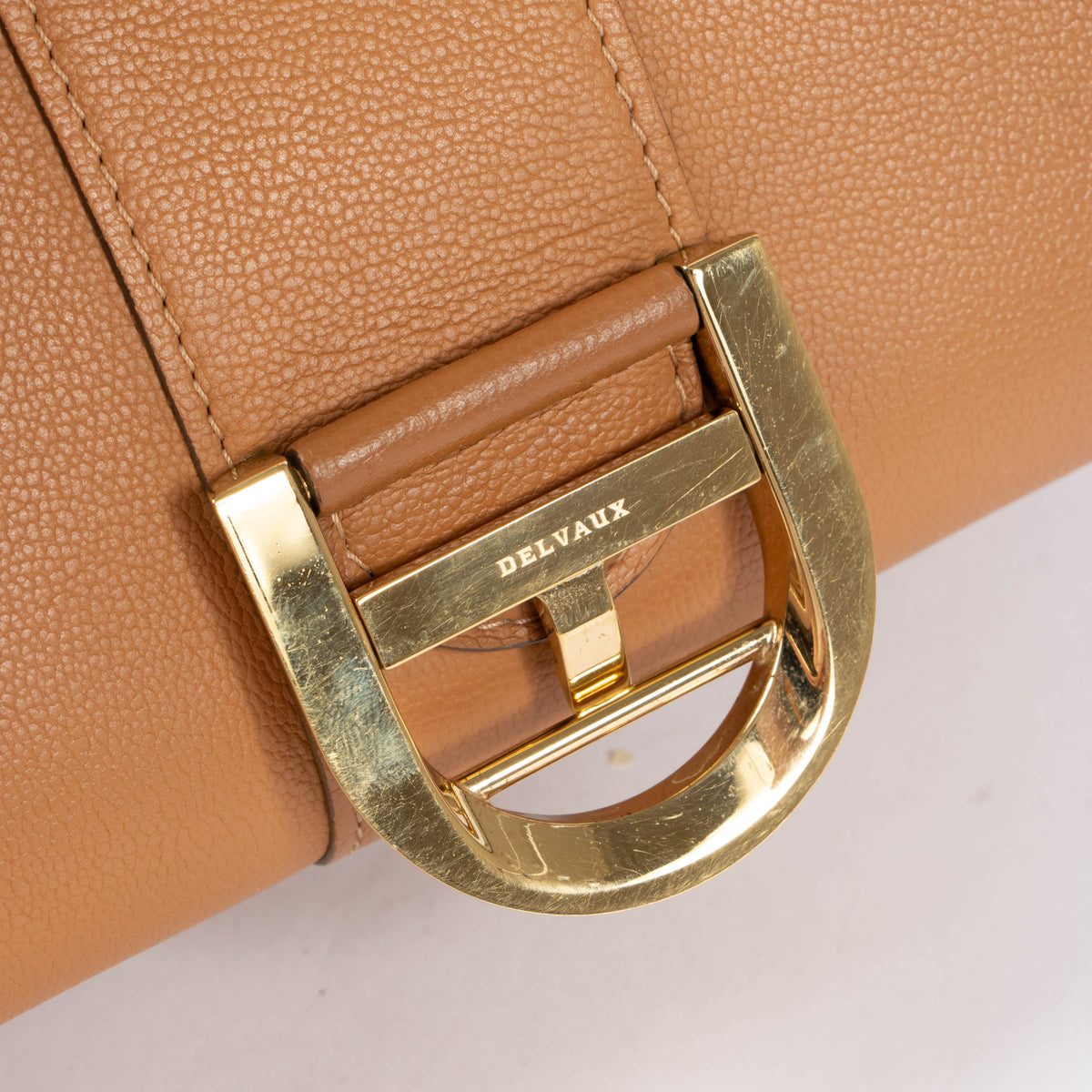 Shop this authentic Delvaux Cognac Brillant Mini pre-loved on Labellov.com