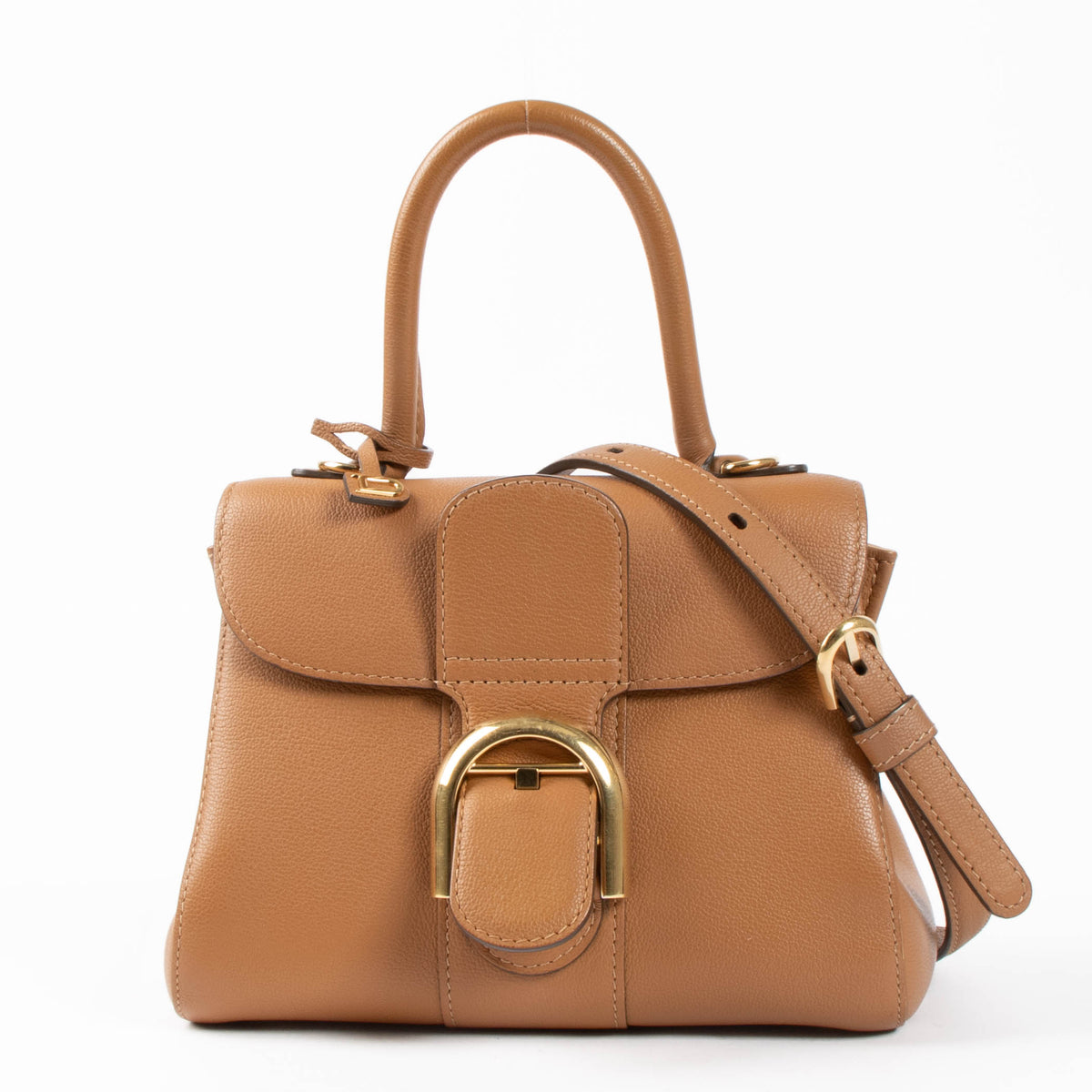 Shop this authentic Delvaux Cognac Brillant Mini pre-loved on Labellov.com