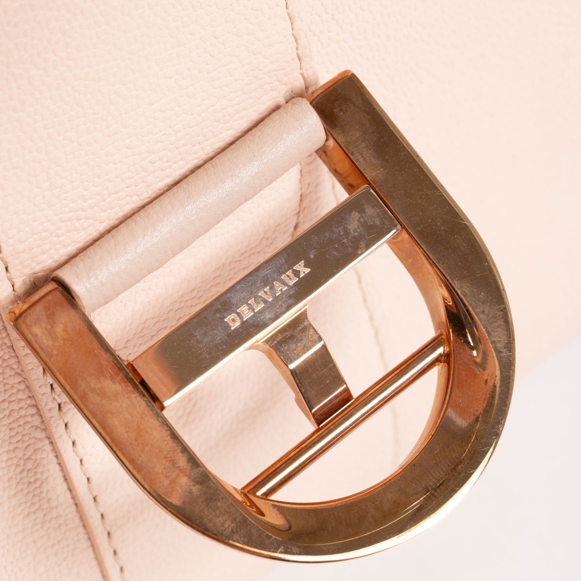 Delvaux Nude Rodeo Calf Brillant MM Bag