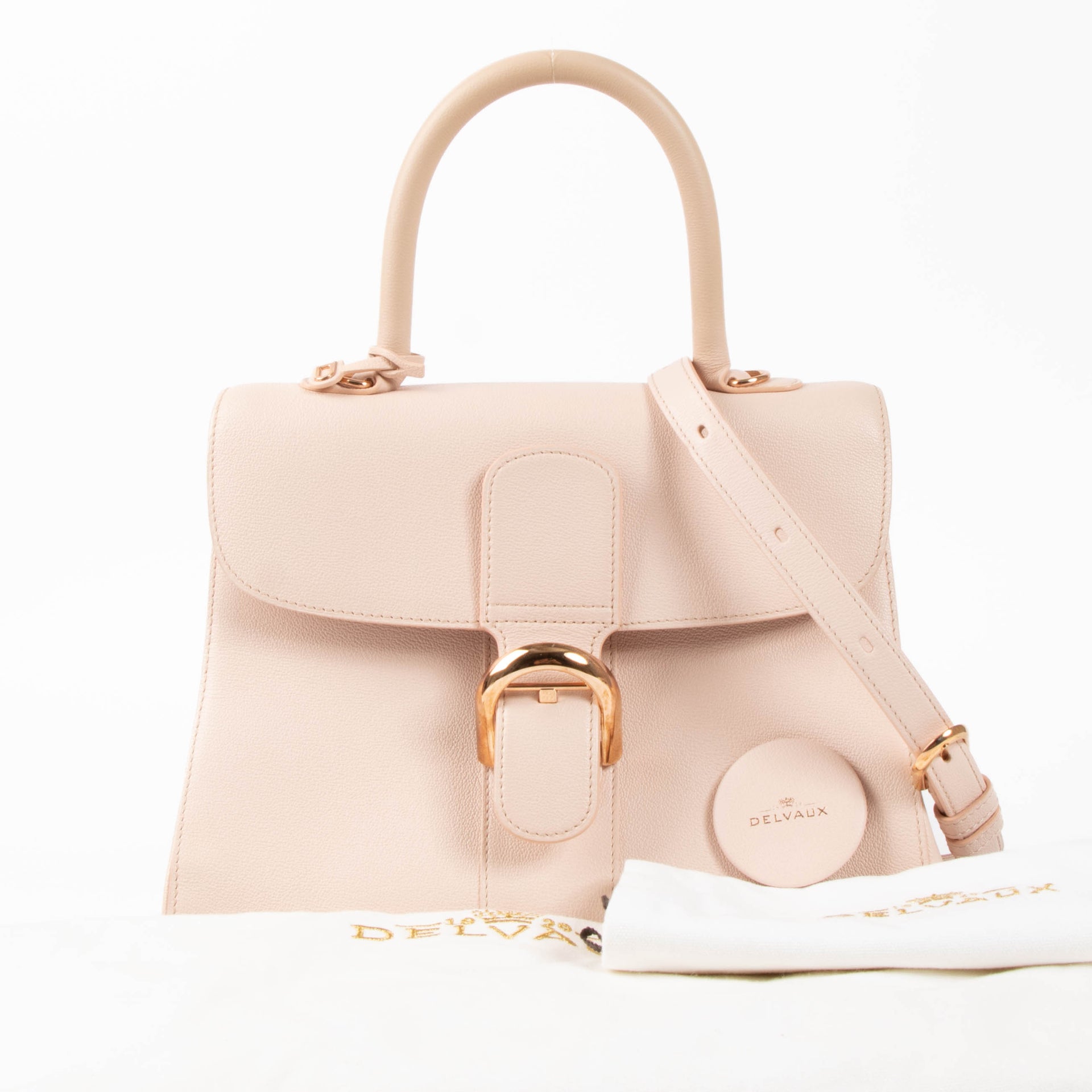 Delvaux Nude Rodeo Calf Brillant MM Bag