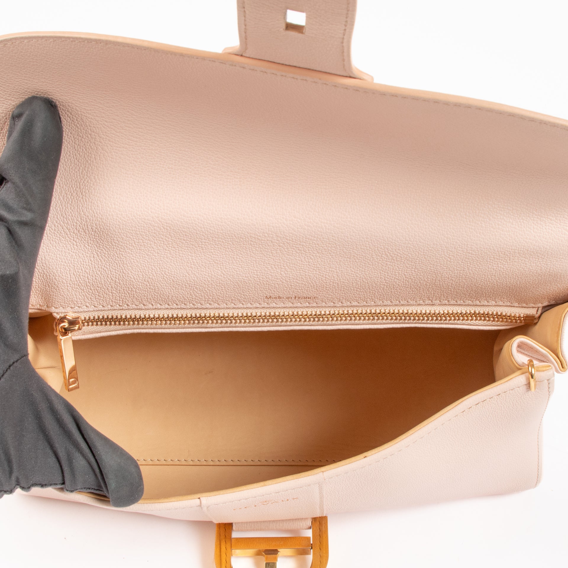 Delvaux Nude Rodeo Calf Brillant East West Mini Bag