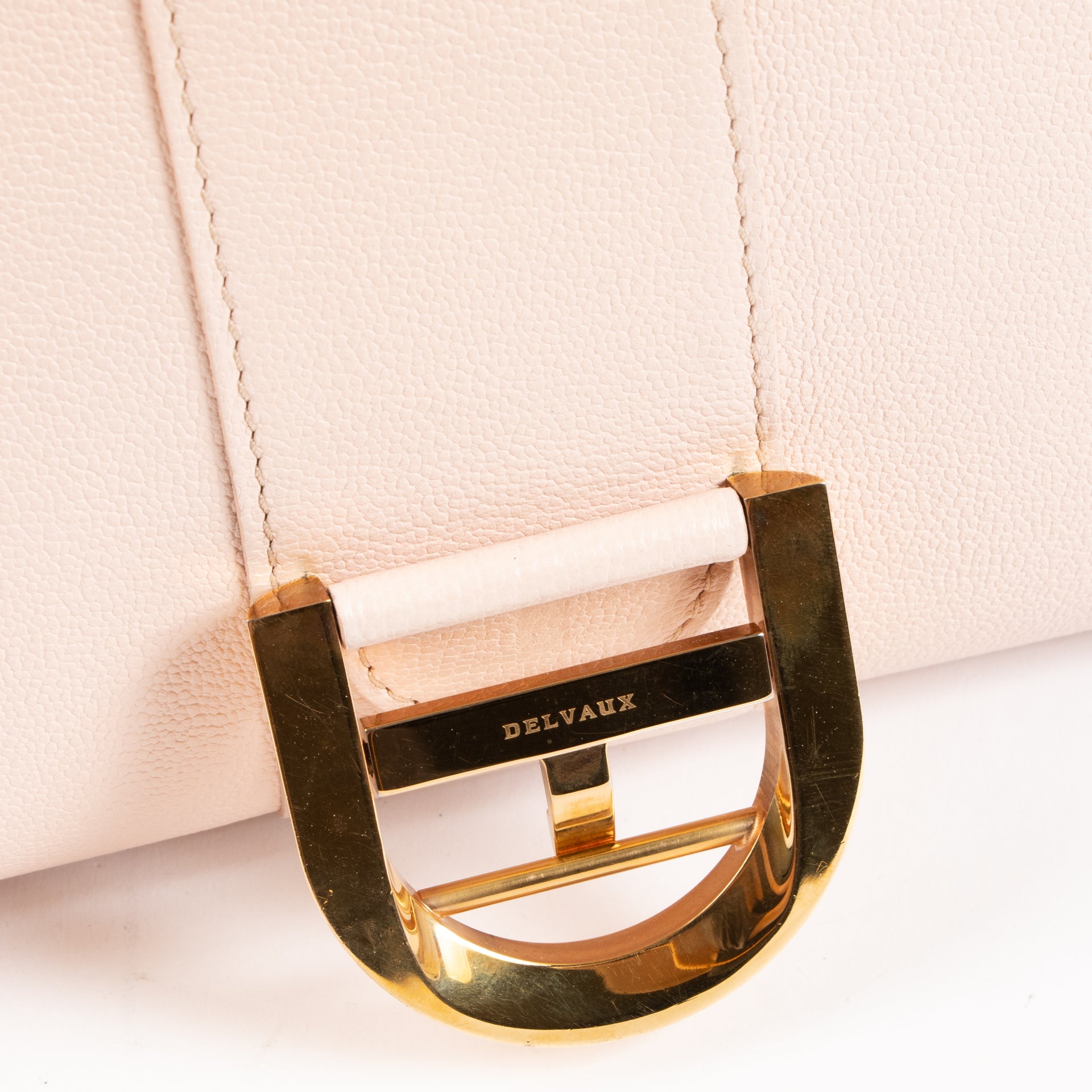 Delvaux Nude Rodeo Calf Brillant East West Mini Bag