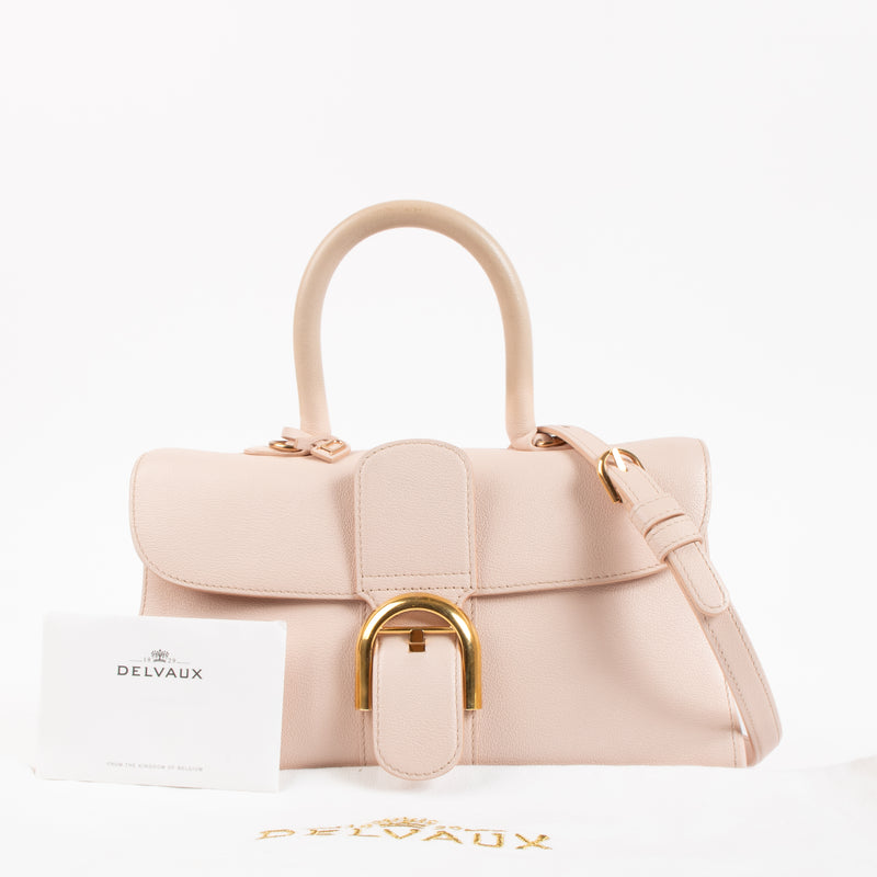 Delvaux Nude Rodeo Calf Brillant East West Mini Bag