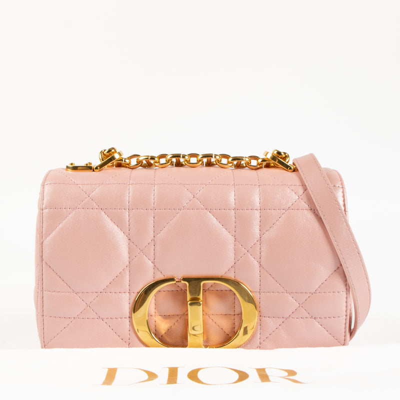 Shop the authentic Christian Dior Pearly Pink Cannage Small Caro Bag on Labellov.com !