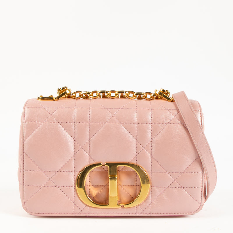 Shop the authentic Christian Dior Pearly Pink Cannage Small Caro Bag on Labellov.com !