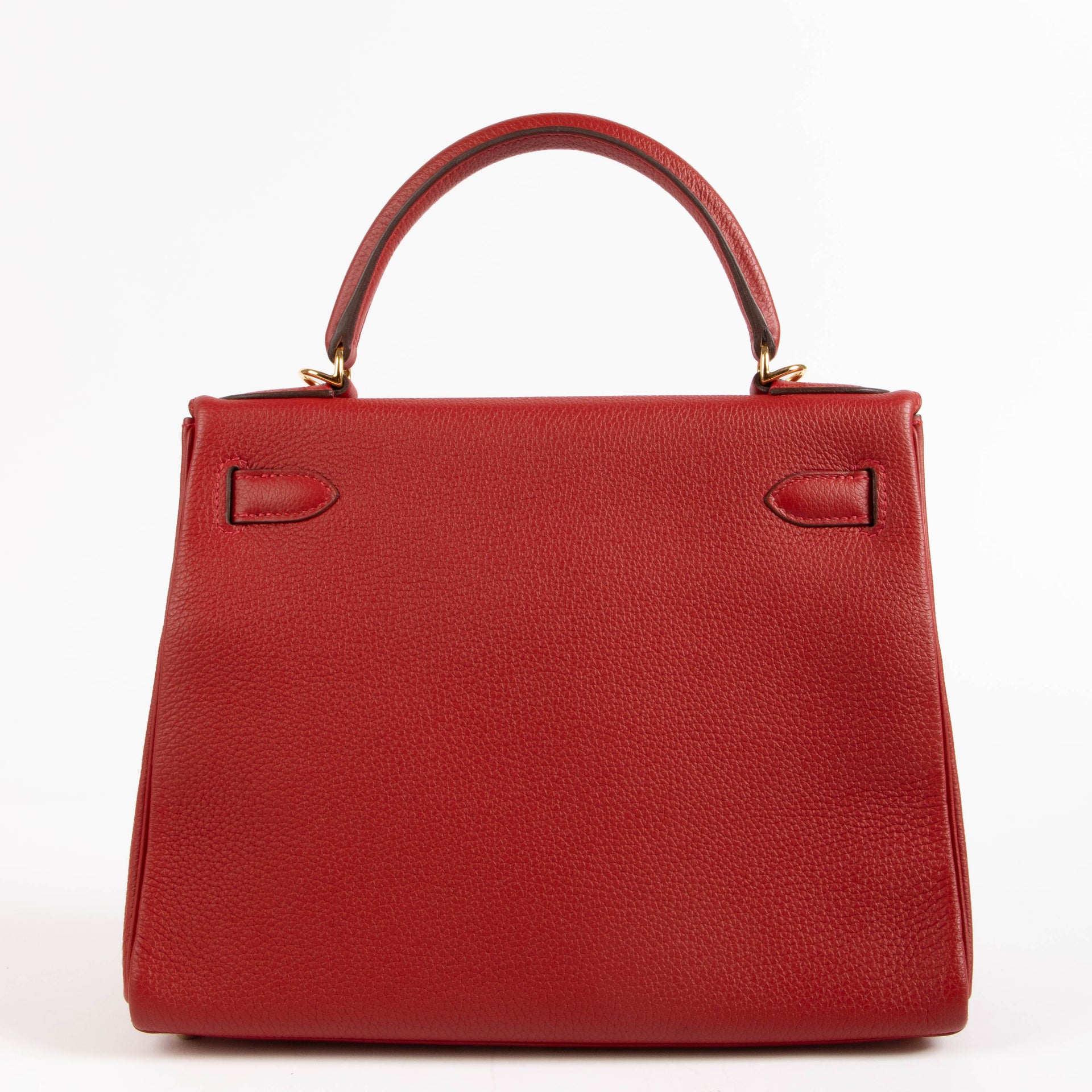 Hermès Kelly 28 Rouge Vif Togo GHW