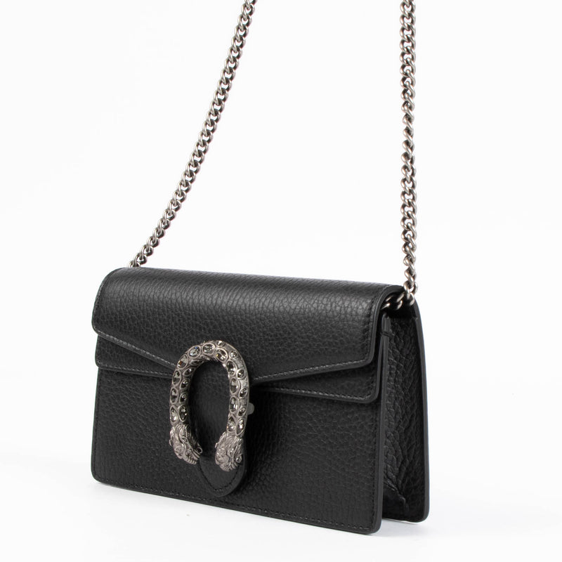 Shop the authentic Gucci Black Mini Dionysus Crossbody Bag second hand on Labellov.com