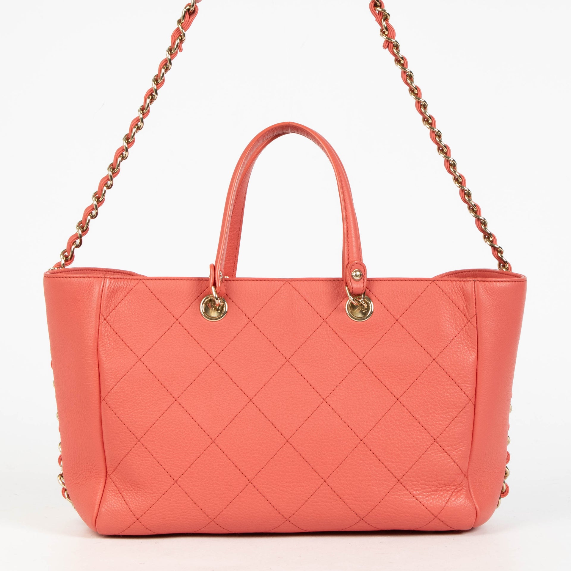 Chanel Pink Bullskin Leather Small Tote Bag