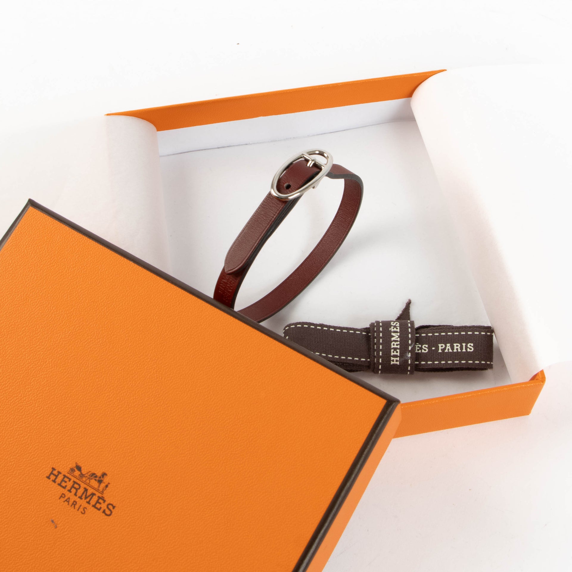 Hermes Hapi II Leather Bracelet
