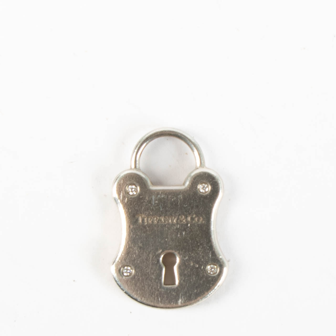 Pendentif cadenas en argent sterling avec diamants Tiffany & Co.