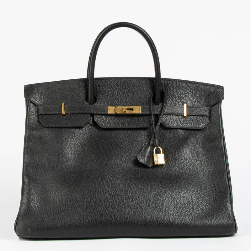 Hermès Birkin 40 Black Ardennes GHW