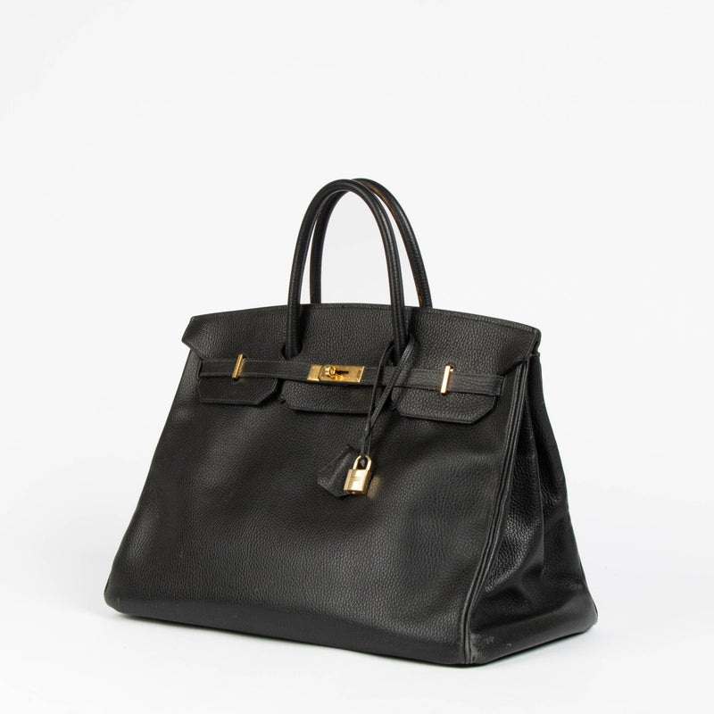 Hermès Birkin 40 Black Ardennes GHW