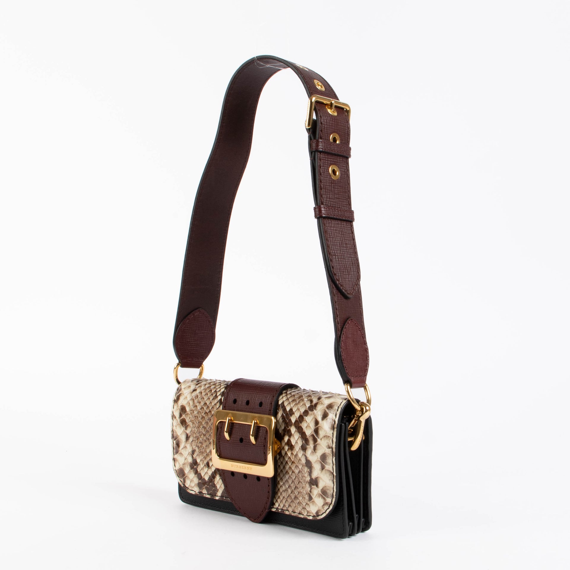 Shop this authentic Burberry Python Small Madison bag pre-loved on Labellov.com 