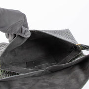 Shop authentic Dries Van Noten Brown Croc Embossed Shoulder Bag on Labellov.com.
