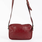 Shop authentic Gucci Red Guccissima Camera Bag on Labellov.com.