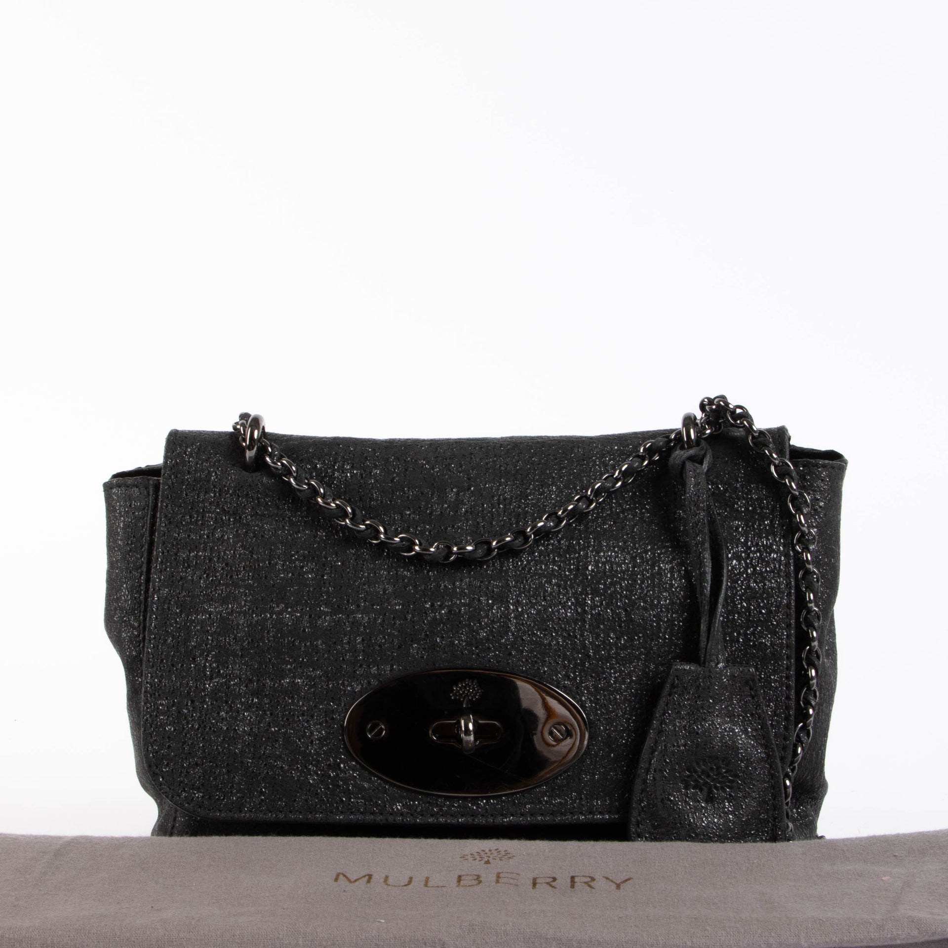 Shop this authentic Mulberry Glitter Leather Small Lily Crossbody pre-loved on Labellov.com 