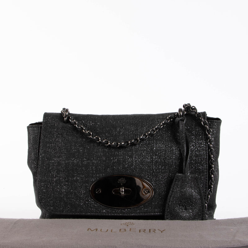 Shop this authentic Mulberry Glitter Leather Small Lily Crossbody pre-loved on Labellov.com 