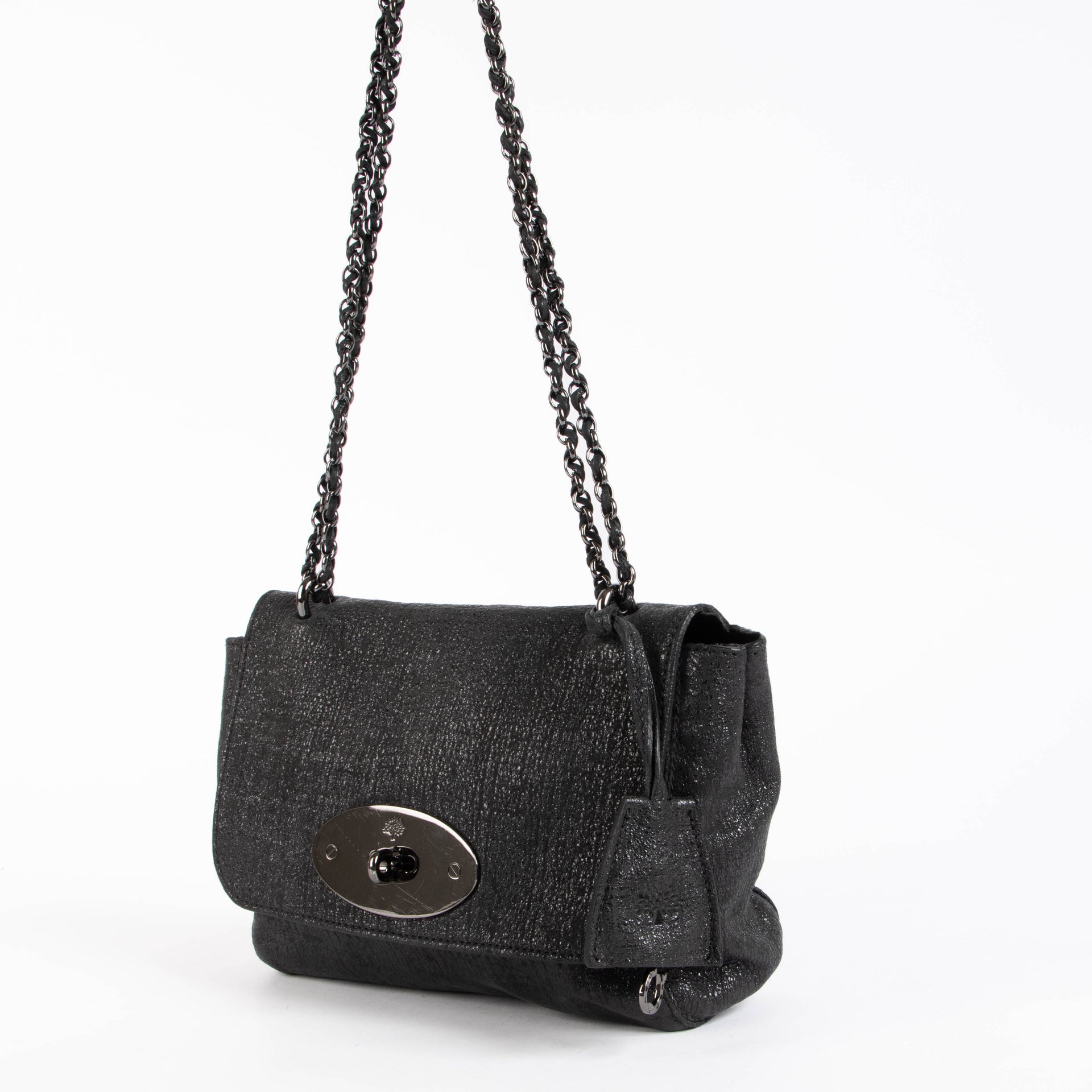 Shop this authentic Mulberry Glitter Leather Small Lily Crossbody pre-loved on Labellov.com 