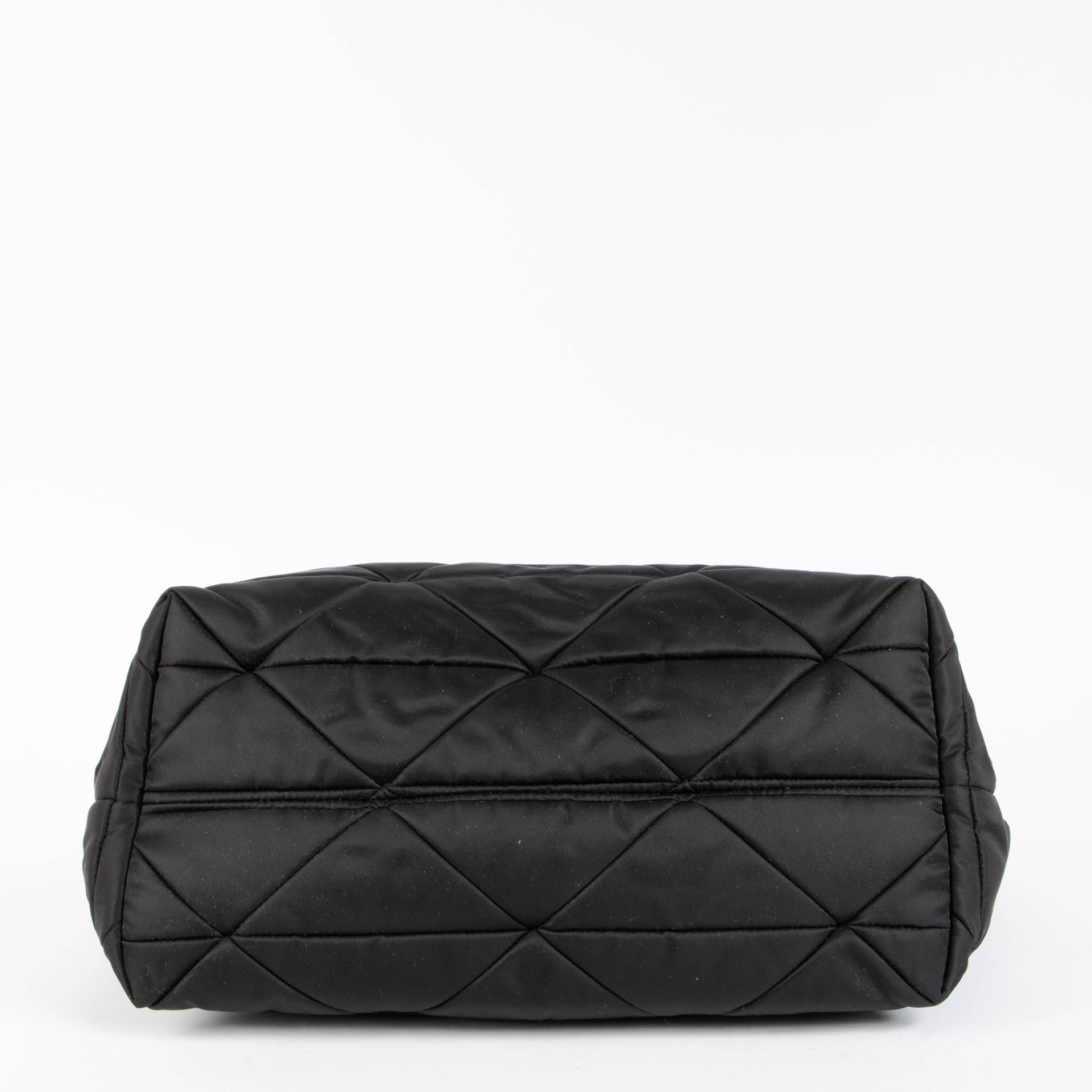 Shop this authentic Prada Black Nylon Padded Tote bag pre-loved on Labellov.com 