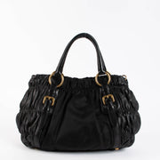 Shop this authentic Prada Black Gaufre Tote Bag pre-loved on Labellov.com