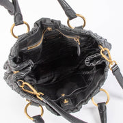 Shop this authentic Prada Black Gaufre Tote Bag pre-loved on Labellov.com