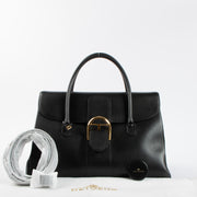 Shop the 100% authentic Delvaux Black Sellier Brillant GM Double Poignee Bag second hand on Labellov.com!

