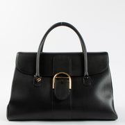 Shop the 100% authentic Delvaux Black Sellier Brillant GM Double Poignee Bag second hand on Labellov.com!
