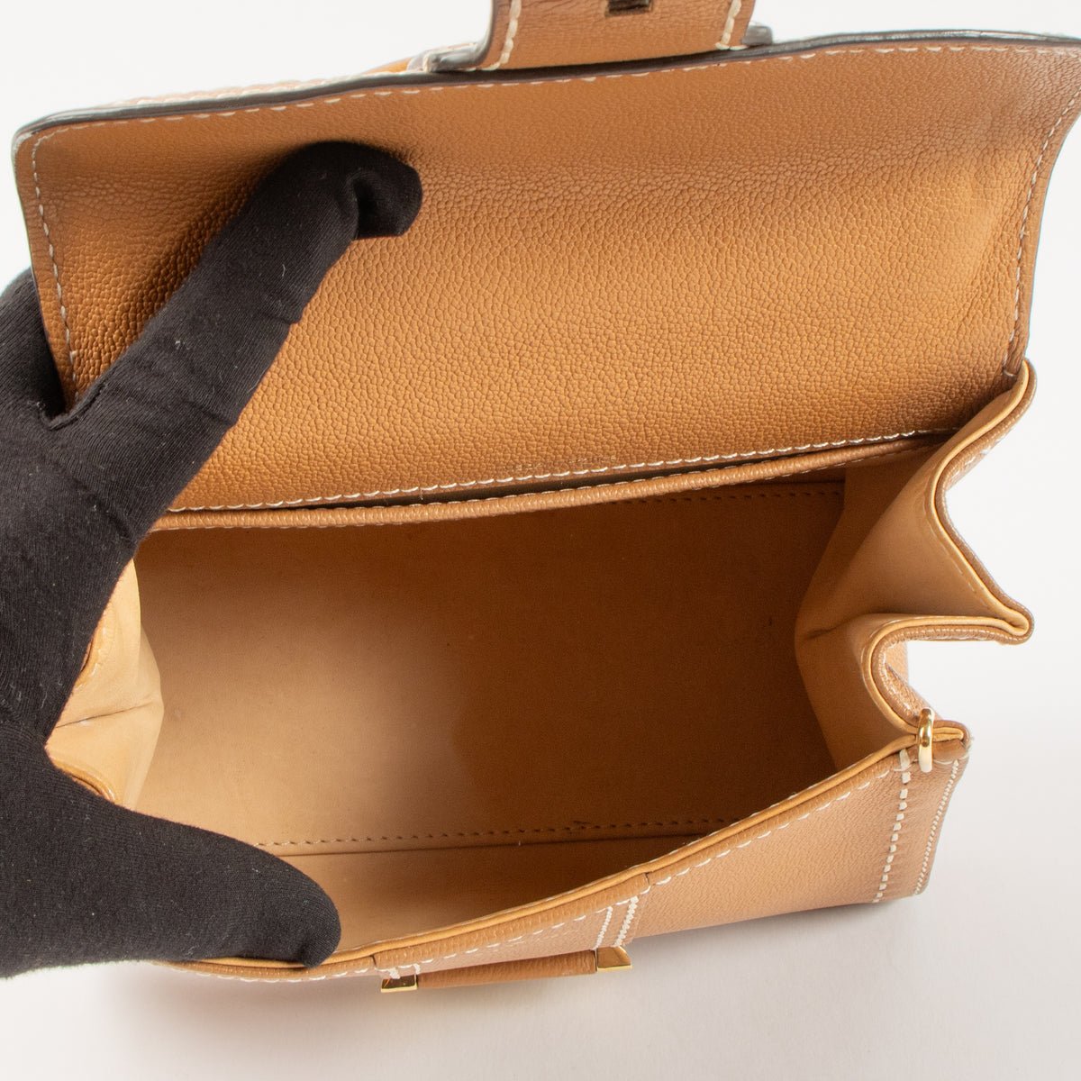 Shop the authentic Delvaux Vegetal Rodeo Calf Brillant Mini Bag second hand on Labellov.com!