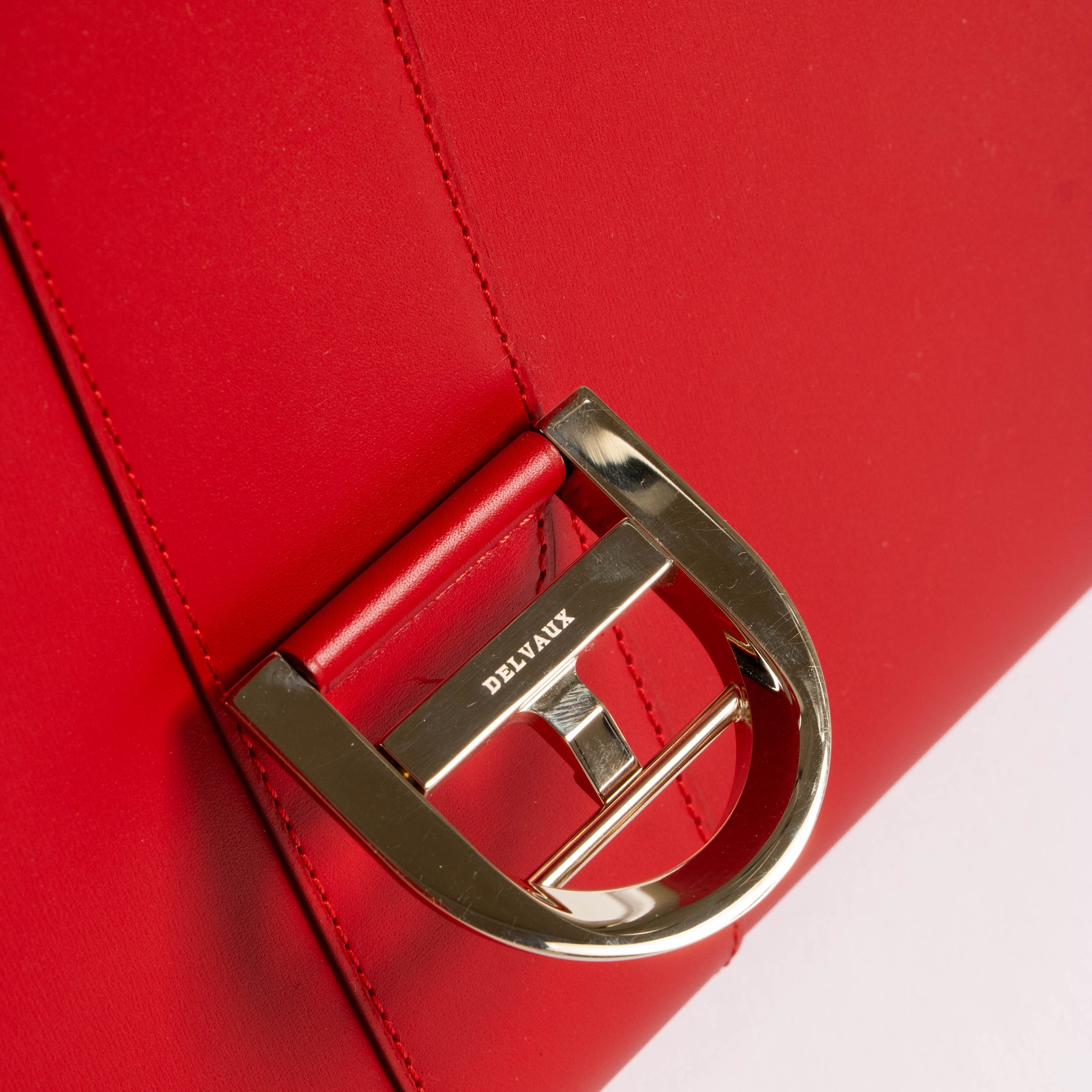 Delvaux Lipstick Box Calf Brillant MM Bag
