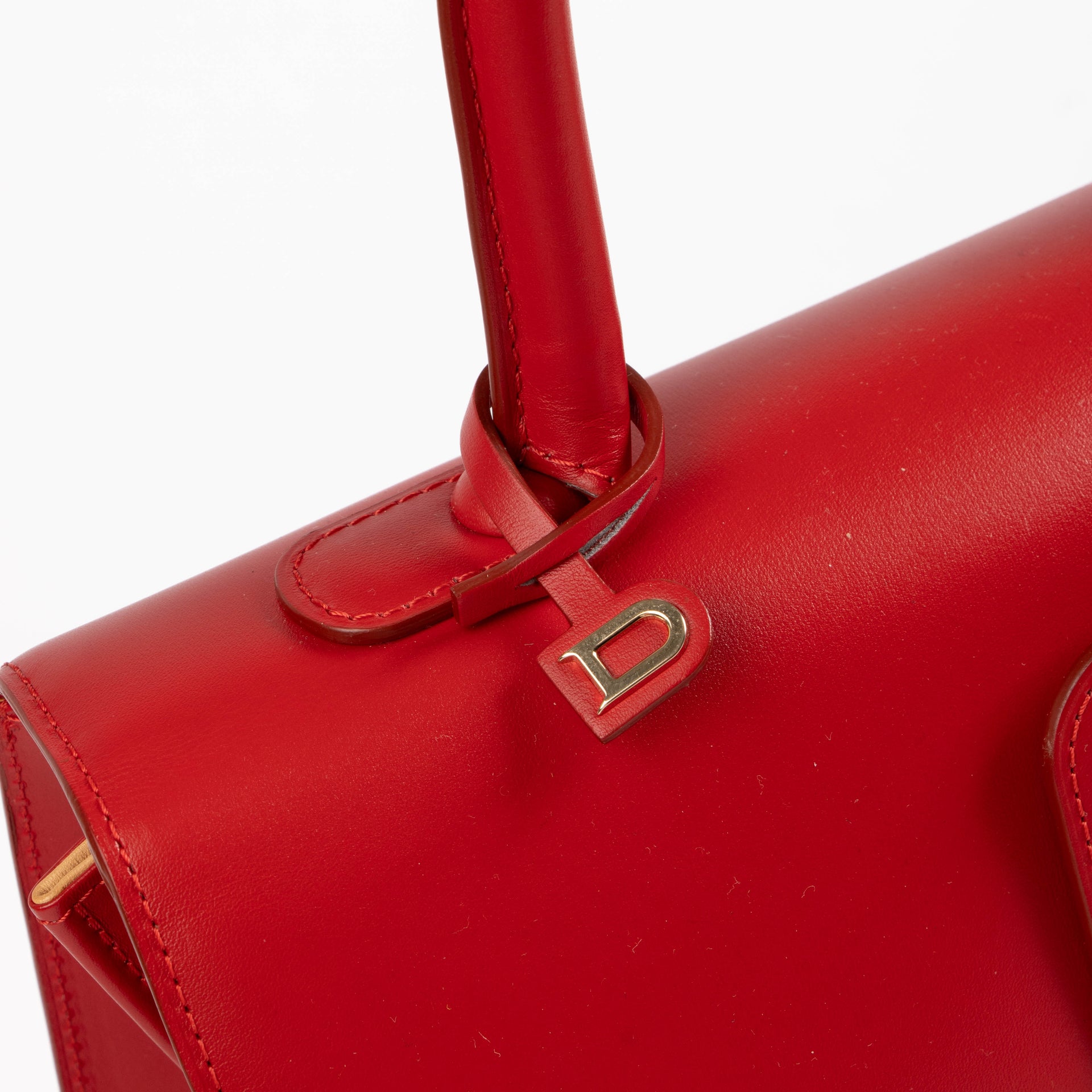 Delvaux Lipstick Box Calf Brillant MM Bag