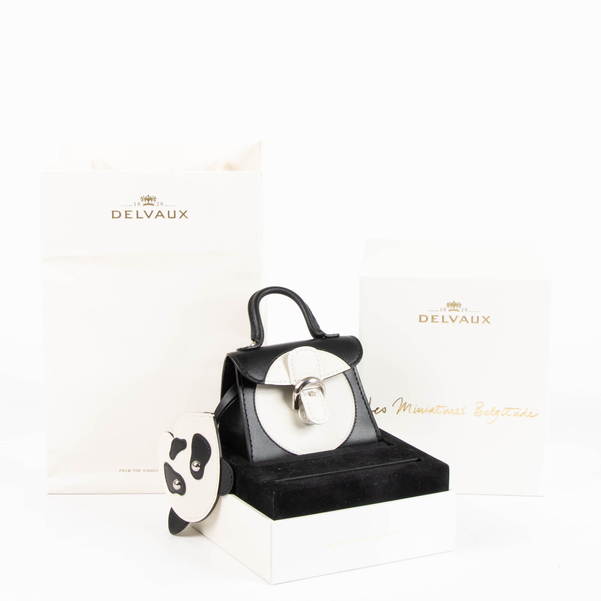 Delvaux Black Panda Brillant Charm