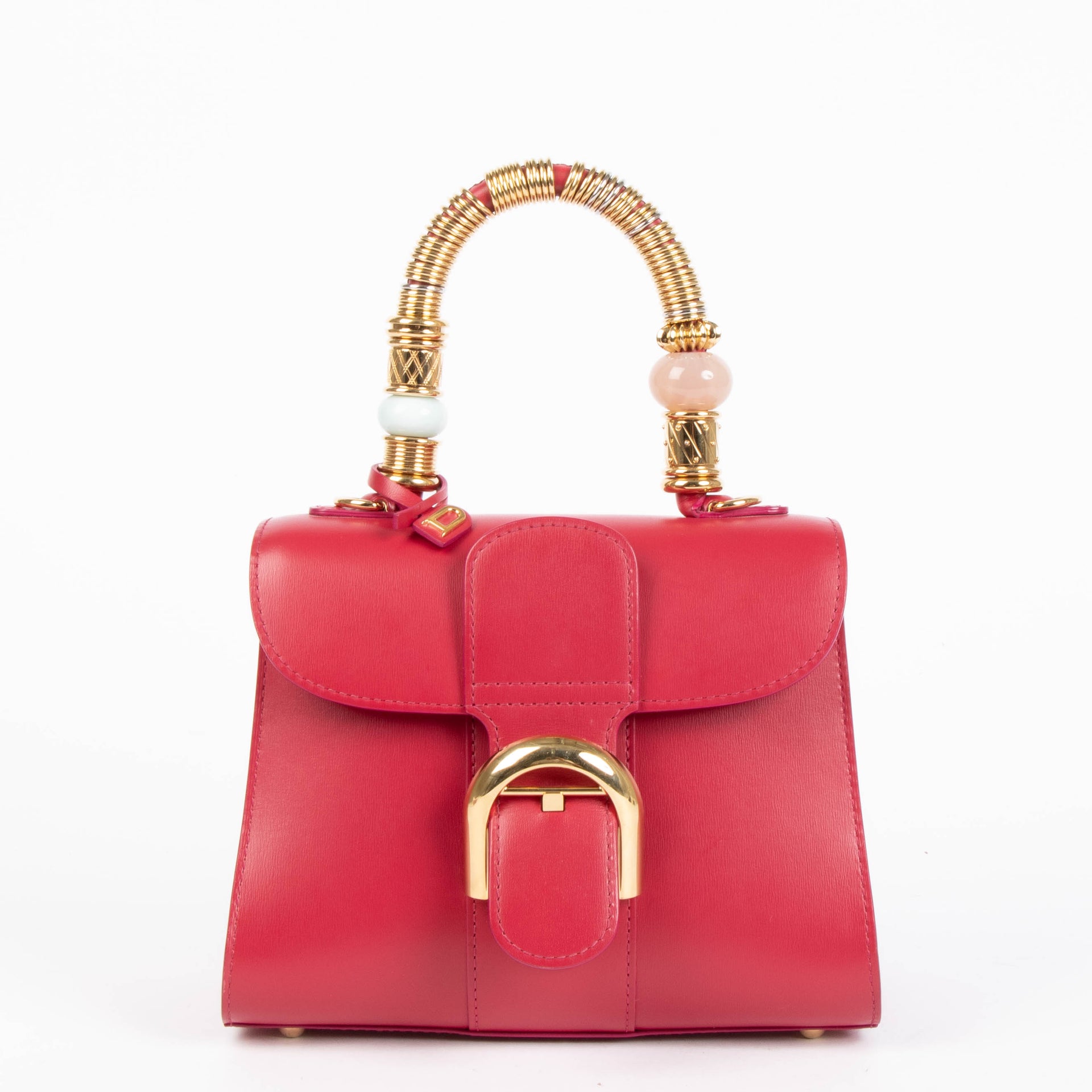 Shop this 100% authentic Delvaux Framboise Box Calf Brillant Mini Jaipur at Labellov.com