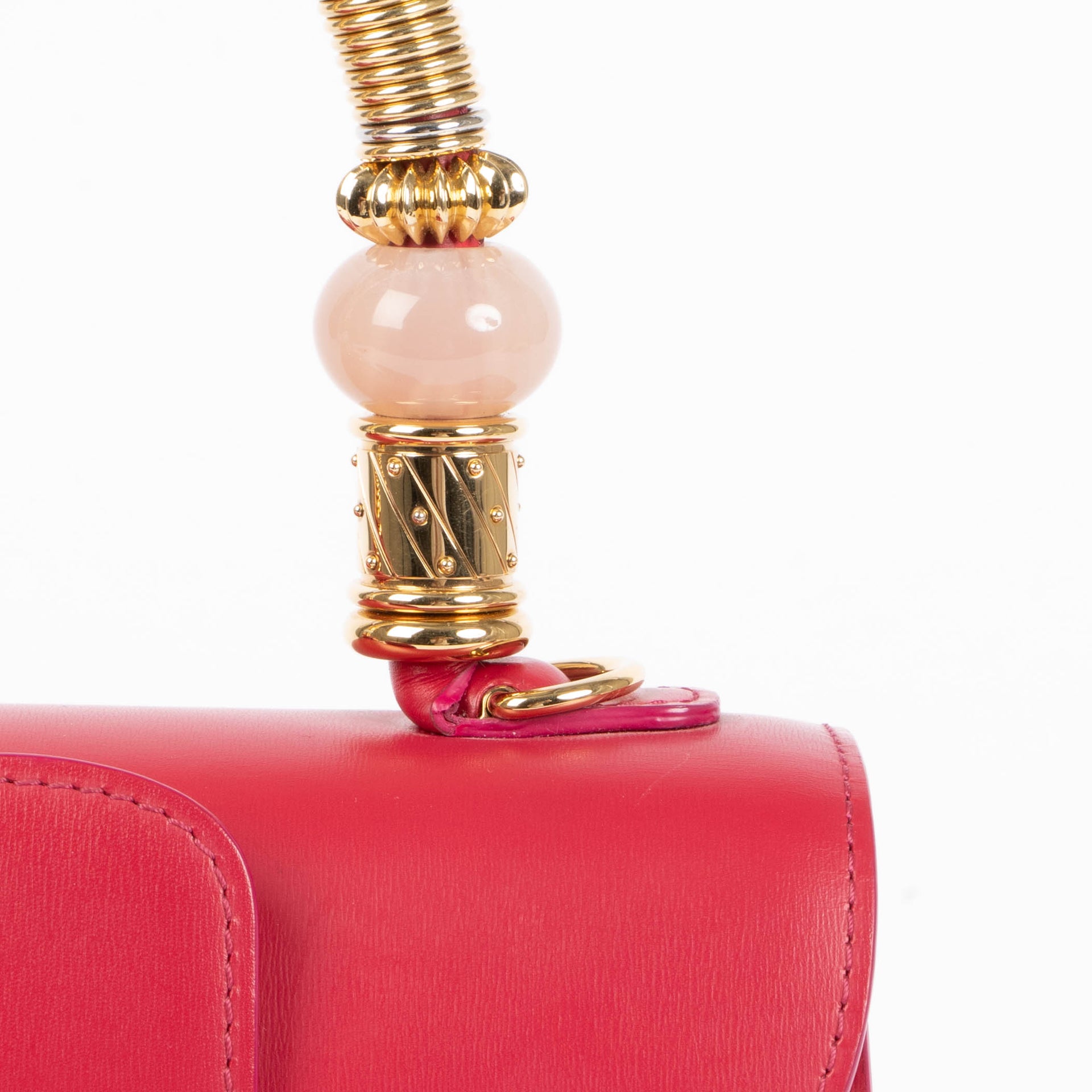 Shop this 100% authentic Delvaux Framboise Box Calf Brillant Mini Jaipur at Labellov.com