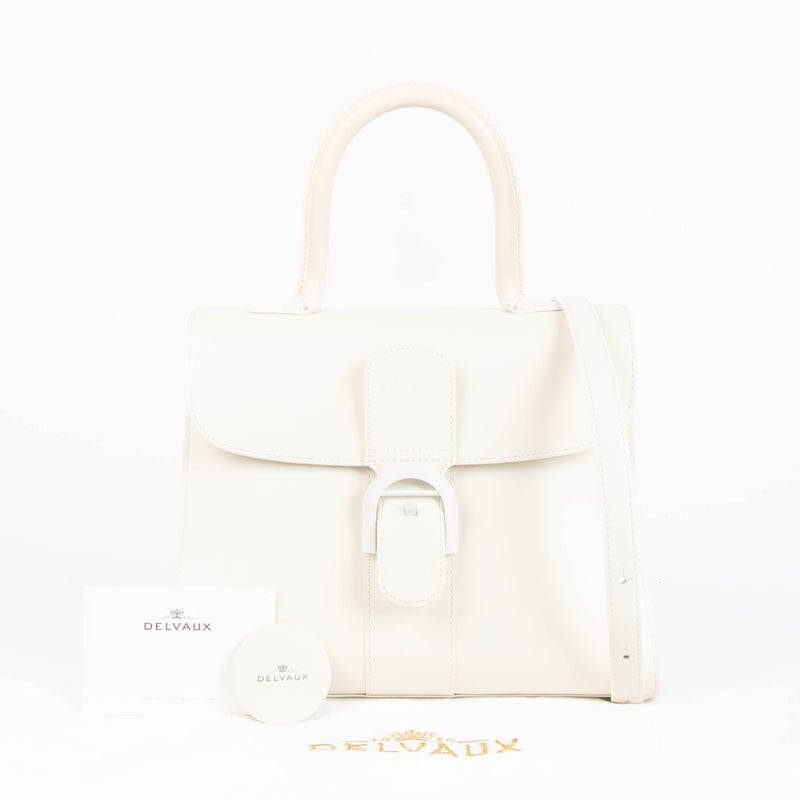 Delvaux Ivory Box Calf Brillant MM