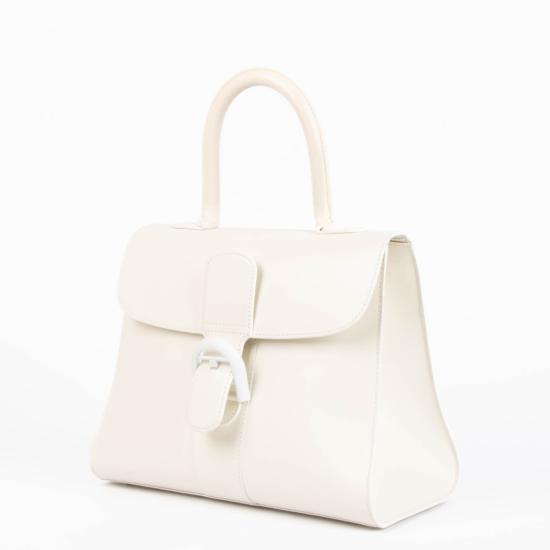 Delvaux Ivory Box Calf Brillant MM