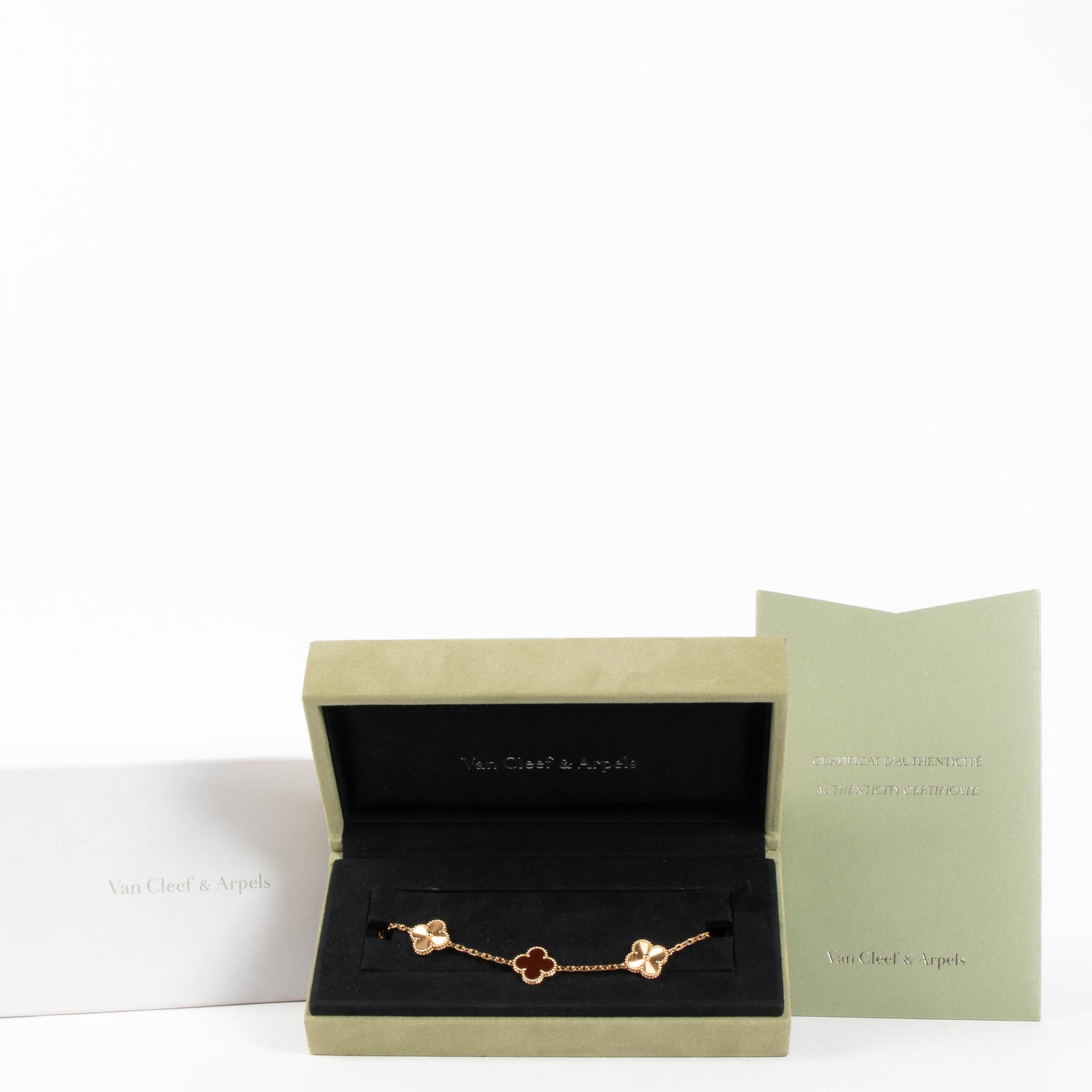 Van Cleef & Arpels Gold Vintage Alhambra 5 Motifs Bracelet