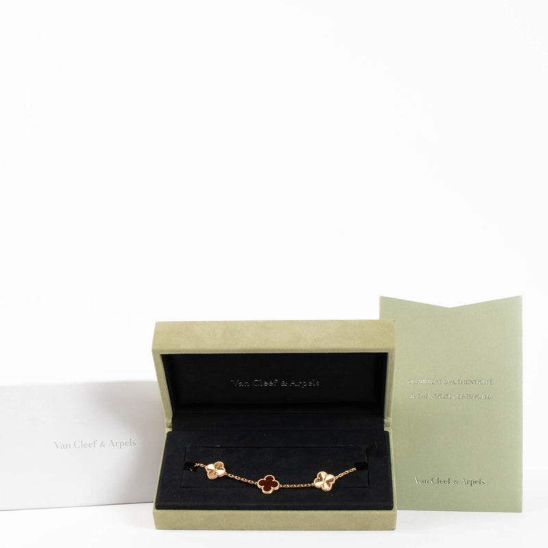 Van Cleef & Arpels Gold Vintage Alhambra 5 Motifs Bracelet