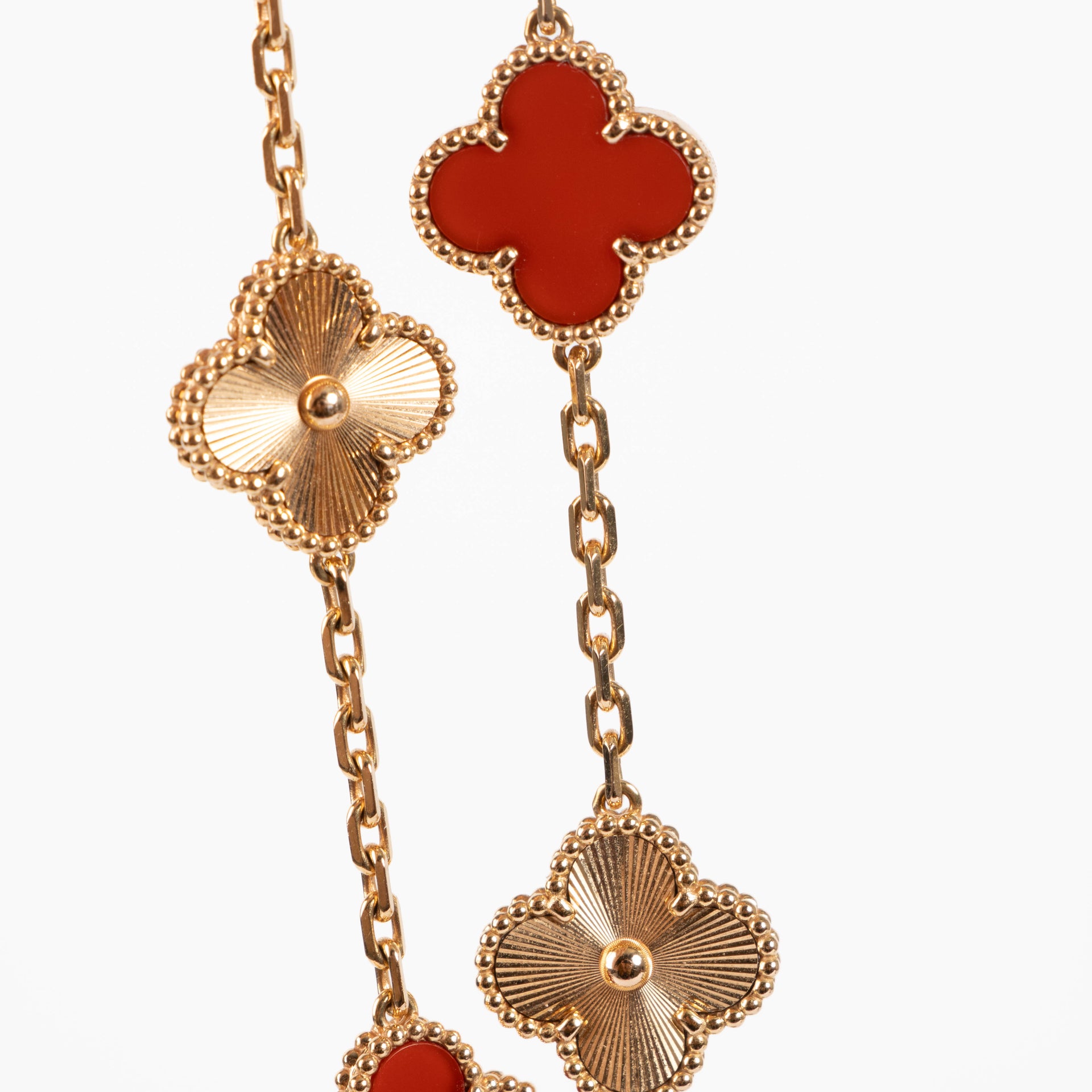 Van Cleef & Arpels Gold Vintage Alhambra 5 Motifs Bracelet