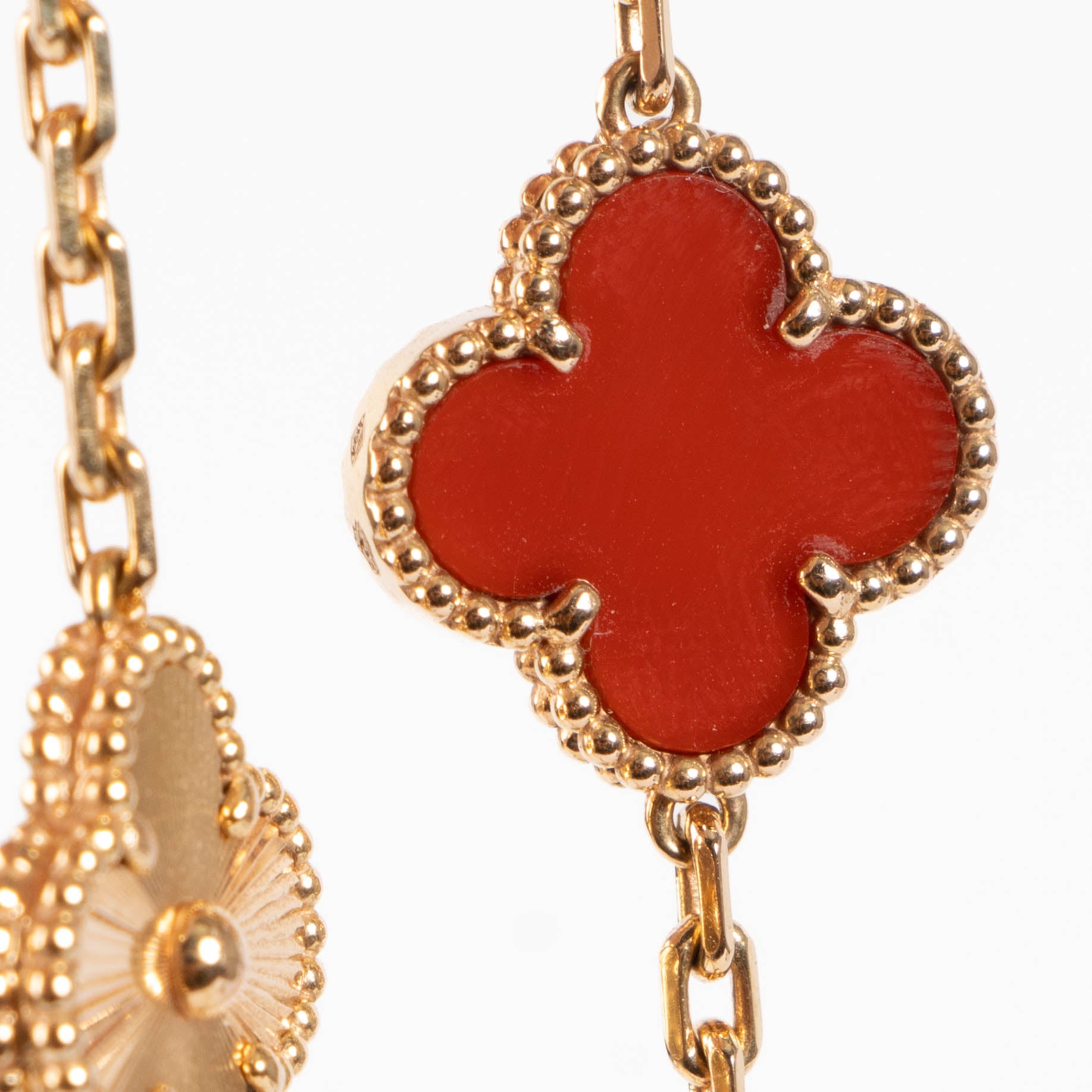 Van Cleef & Arpels Gold Vintage Alhambra 5 Motifs Bracelet