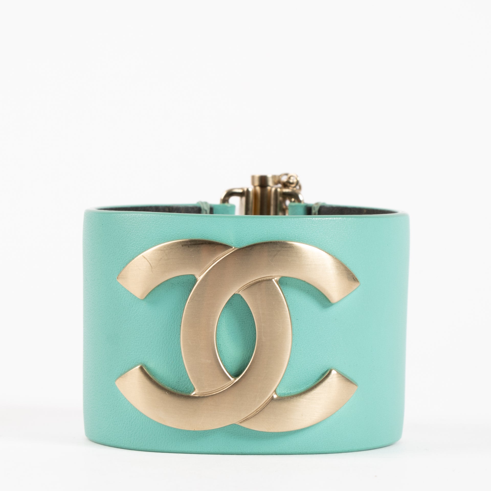 Chanel Tiffany Blue CC Cuff Bracelet