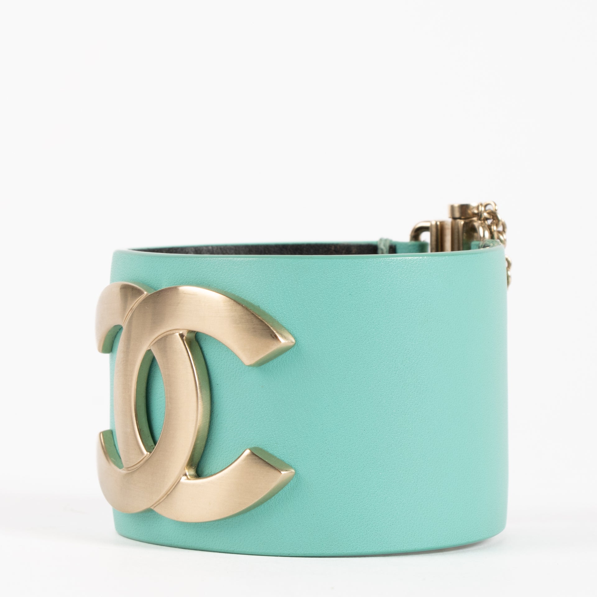 Chanel Tiffany Blue CC Cuff Bracelet