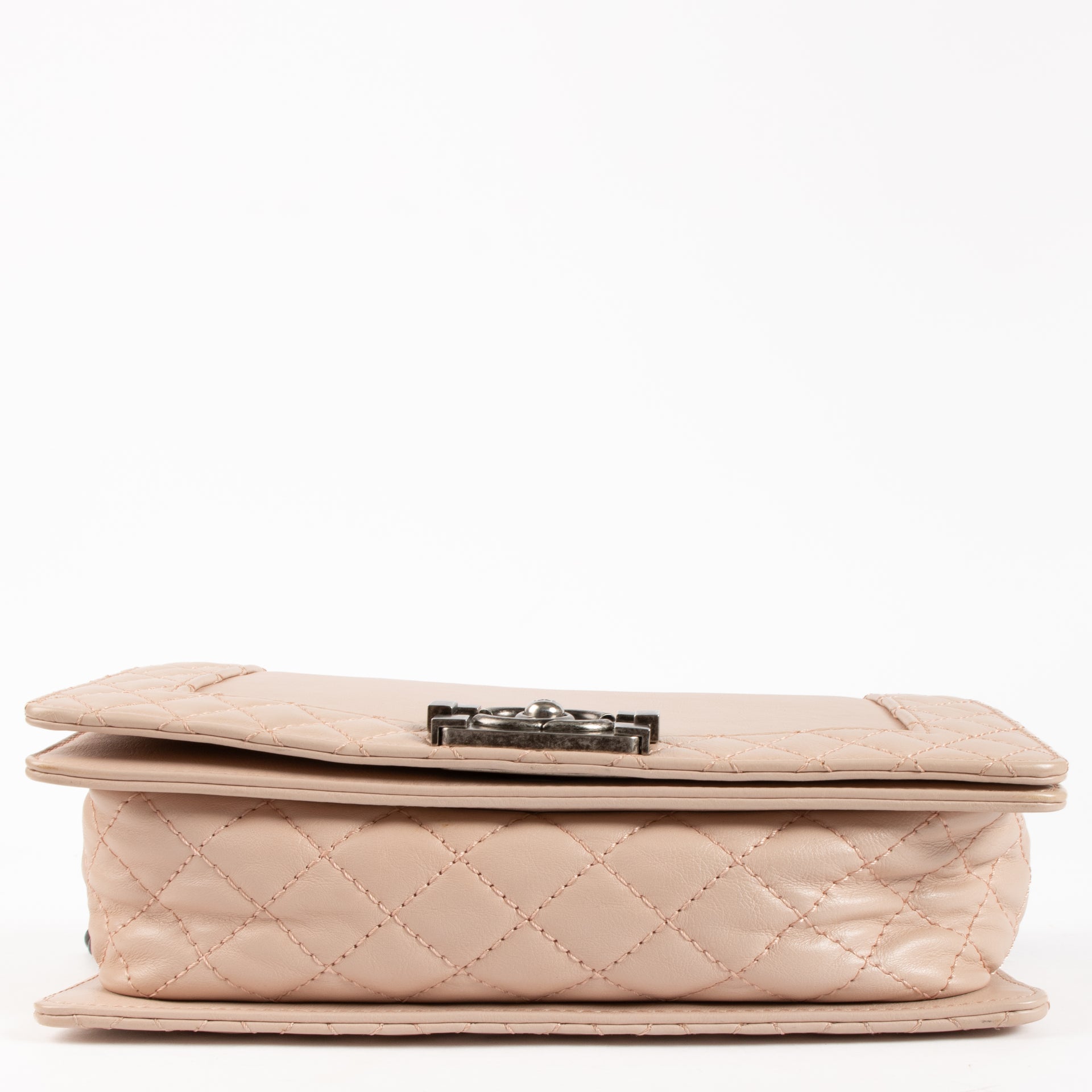 Chanel Powder Pink Reverso Medium Boy Chanel Bag