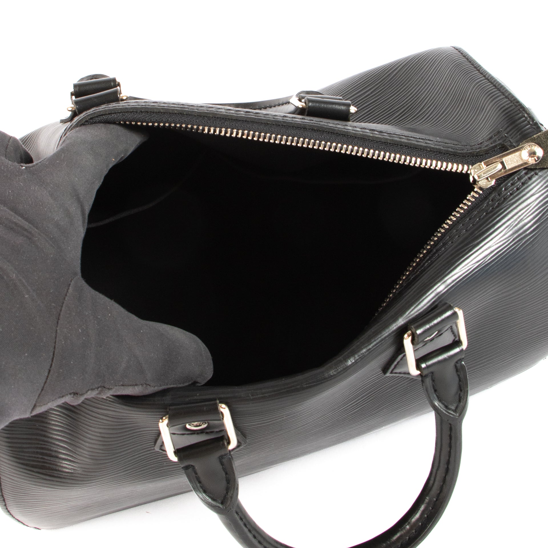 Louis Vuitton Black Epi Leather Speedy 25 Bag