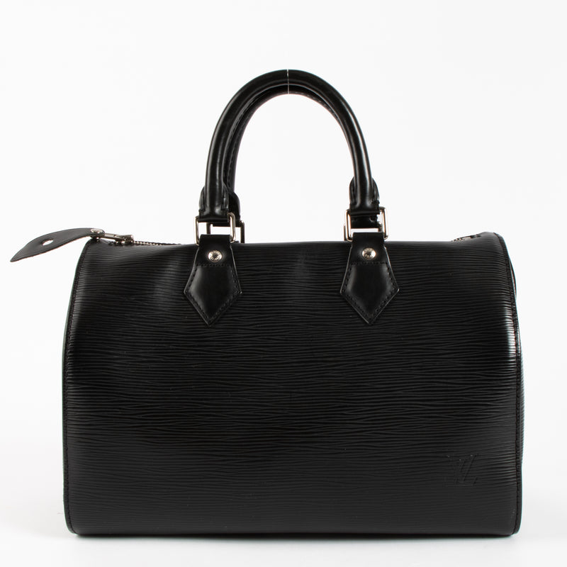Louis Vuitton Black Epi Leather Speedy 25 Bag