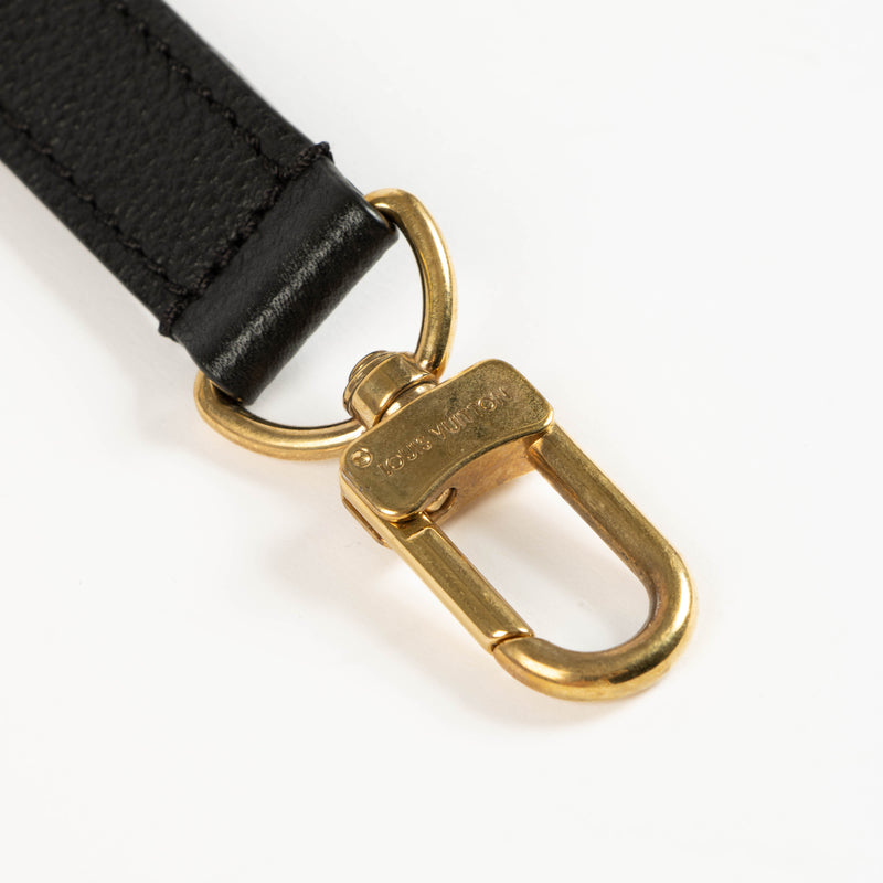Louis Vuitton Black Leather Pochette Metis Strap