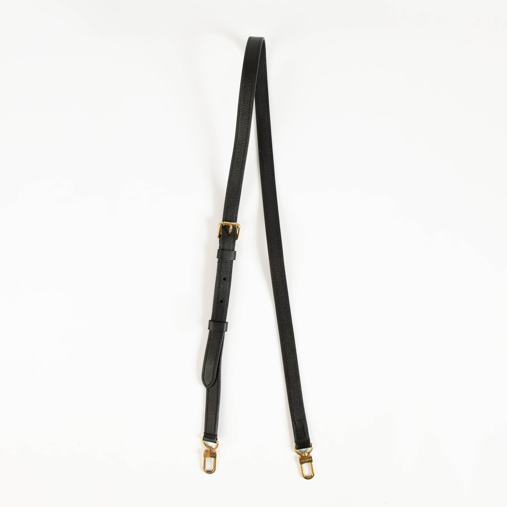 Louis Vuitton Black Leather Pochette Metis Strap