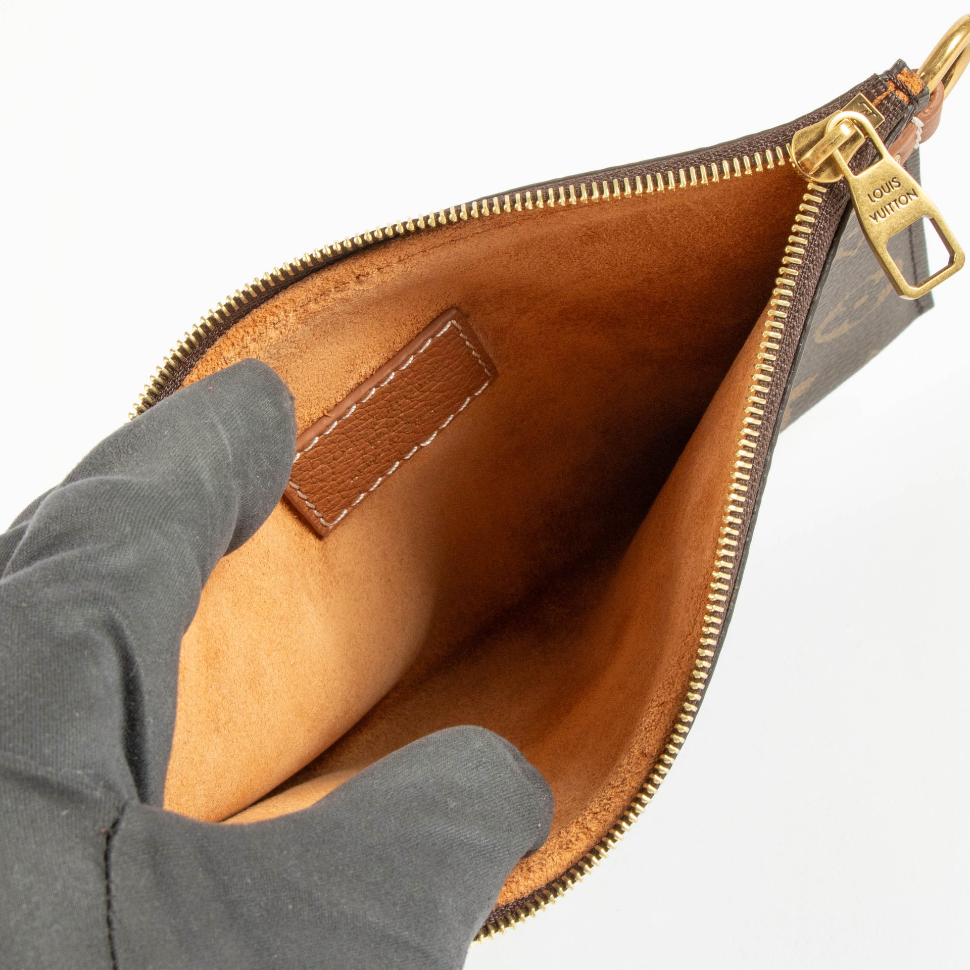 Louis Vuitton Monogram/Cognac Low Key Hobo PM Pouch